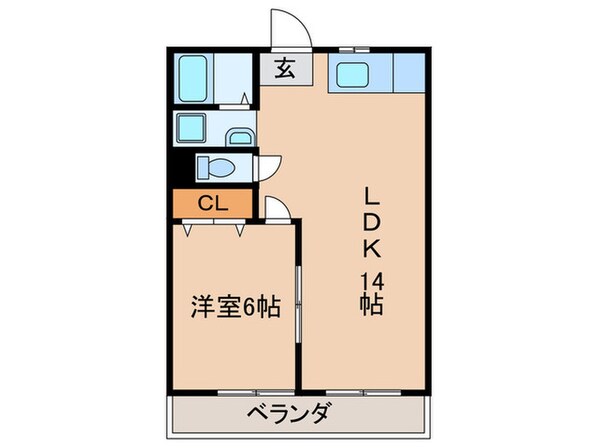 シャトー桐野の物件間取画像